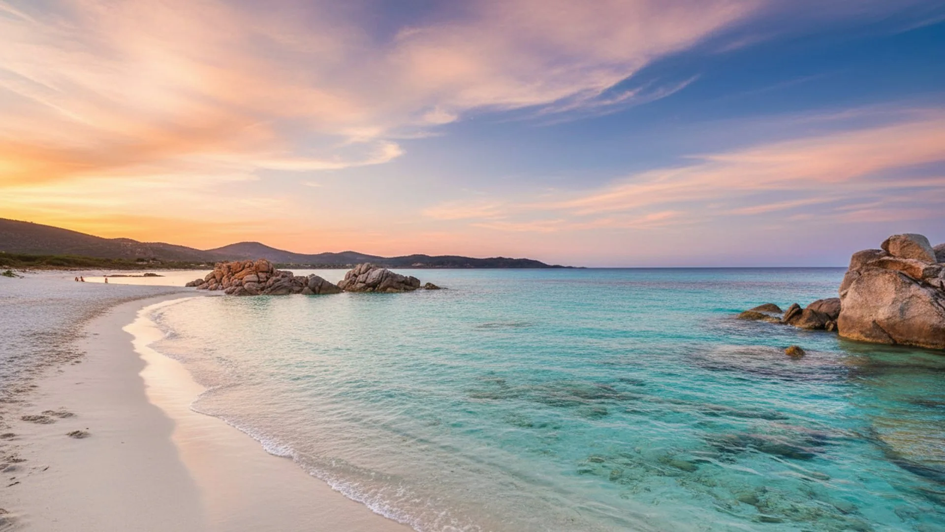 Il tramonto sulla costa del Sarrabus